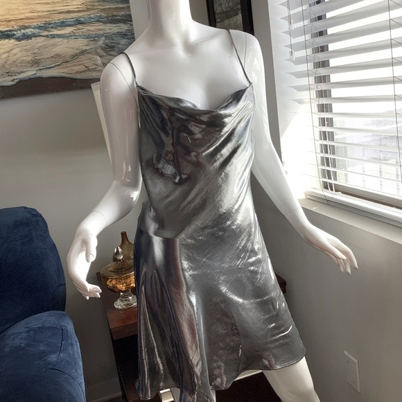 Zara Dresses & Skirts - Zara Pewter Mini Dress